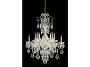 Crystorama Lighting 1045 PB CL MWP Traditional Crystal Collection Chandelier Polished Brass