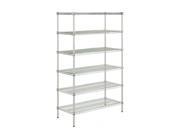 Zevro SHF 01909 Shelving Unit Rack with 600 Pound Capacity Chrome