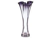 Lenox 853142 Organics Ruffle Purple Hue Crystal Vase 12 in.