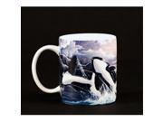 Euland China MA0 002KW Set Of Two 12 Ounce Mugs Killer Whales Jump