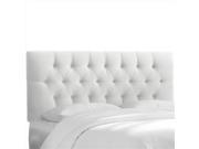 Skyline Furniture 544CPRMWHT California King Tufted Headboard In Premier White