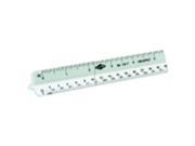 Alvin 110 Architect Engineer Student Vocational High Impact Plastic Mechanical Draftsman Scale 12 in. L White