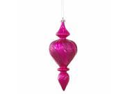 Vickerman M122826 7 in. Plum Candy Finish Finial Orn 3 Bx