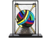 MEYDA 68898 6 in. W x 9 in. H Ball of Yarn with Needles Lighted Mini Tabletop Window