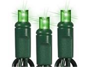 Queens of Christmas S 100MMGR 4GT4 S 100MMGR 4GT4 Green LED 5MM Conical Twinkle Light Set