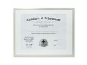 Lawrence Frames 240111 Dual Use Aluminum Document Frame Silver 0.79 in.