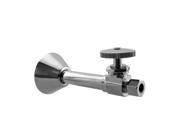 Westbrass D1114 03 Straight Stop with Copper Sweat and Round Handle Polished Brass