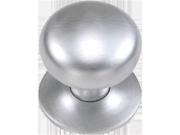Laurey 44339 1.25 in. Satin Chrome Finish Solid Brass With Back Plate Knob Pack of 10