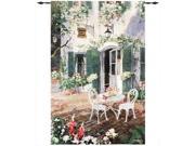 Manual Woodworkers and Weavers HWGBPI Patio At The Inn Tapestry Wall Hanging Vertical 38 X 56 in.