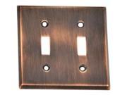 Mintcraft 6251722 Switch Plate Double Ven Bronze