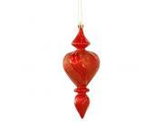 Vickerman M122803 7 in. Red Candy Finish Finial Orn 3 Bx