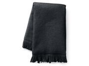 Anvil T600 Fringed Fingertip Towel One Size Black