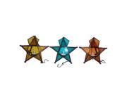 Smart Solar WY256B 2 Battery Operated Hanging Glass Star Pack Of 12