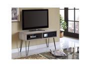 Altra Furniture 1748096PCOM Owen Retro TV Stand for TVs up to 42 Sonoma Oak Finish with Gunmetal Gray Metal Legs