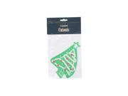 holiday tree 3 count cutouts Pack of 72