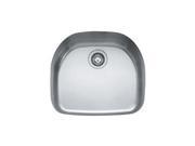 Franke PCX1102109 Undermount Single Bowl Stainless Steel Sink Without Integral Shelf 9 In. Depth