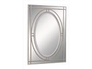 Elegant Lighting MR 3327 30 x 0.875 x 42 in. Antique Silver Clear Mirror