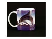 Euland China MA0 003D Set Of Two 12 Ounce Mugs Night Dolphins