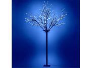 Queens of Christmas CH 108BL 06 24V CH 108BL 06 24V 6 tall Blue Cherry tree with 108 LEDs