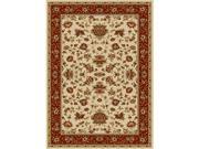 Radici 1597 1441 IVORY BRIC Como Rectangular Ivory Brick Traditional Italy Area Rug 5 ft. 5 in. W x 7 ft. 7 in. H