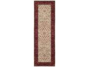 Safavieh PL533A 28 2 ft. 6 in. x 8 ft. Runner Persian Legend Ivory Rust Traditional Rug