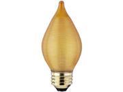 Westinghouse 03017 40W Glowescent Spun Satin Torpedo Light Bulb Amber Finish