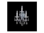 Crystorama Lighting 4403 CH CL MWP Maria Theresa Collection Wall Sconce Polished Chrome