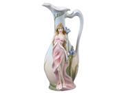 Unicorn Studios AP20153AA Glazed Pitcher Nymph in Pink Dress Blue Freesia