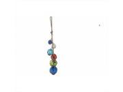 Handcrafted Model Ships MD W 712 Dark Blue Clear Light Blue Red Green Glass And Rope Float 27 in. Decorative Accent