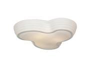 Access Lighting 20689LEDD CH OPL Pebble Abstract Glass Dimmable Led Flush Mount 19.5 D x H 4.7 in.