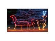 Queens of Christmas WL GM111 LED Led Light Santa with Reindeer