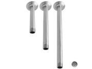 Westbrass D3648A 07 .5 in. Ceiling Arms with Heavy Duty Flanges Satin Nickel