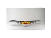 Modern Day Accents 8692 Alum Long Oval Wavy Bowl
