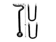 Mintcraft LR 431S 6 in. Stainless Steel Staple Plates Hooks