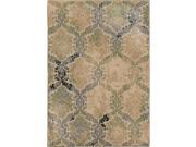 Orian Rugs 3205 Radiance Medallion Oxfordburst Green Area Rug Beige 7.83 x 10.83 ft.