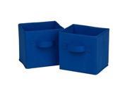 Honey Can Do SFT 02126 Mini Blue Folding Storage Cube 2 Count