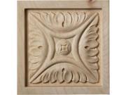 Ekena Millwork ROS03X03MDMA 3.5 in. W x 3.5 in. H x .75 in. D Medium Middlesbrough Rosette Maple Architectural Accent