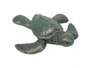 Handcrafted Model Ships MD 807 Seaworn Cast Iron Turtle 4 in. Decorative Accent