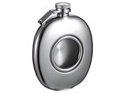 Visol VF6016 Eye 4.5 oz Mirrored Round Flask with Viewing Window