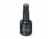 Grey Pneumatic 9906M 0.25 in. Drive x 6 mm. Hex Driver