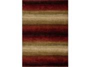 Orian Rugs 1623 Wild Weave Skyline Lava Area Rug Red 3.91 x 5.41 ft.