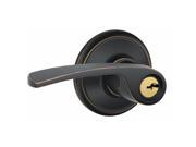 Schlage F51VMER716 Aged Bronze Merano Collection Keyed Entry Lever