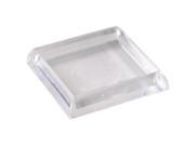 Shepherd Hardware 19089 1.88 in. Square Furniture Cup Clear 4 Pack