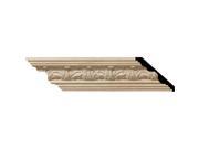 Ekena Millwork MLD02X02X03ACCH 2.12 in. H x 2.37 in. P x 3.25 in. F x 96 in. L Acanthus Leaf Carved Wood Crown Moulding Cherry