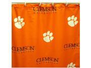 Comfy Feet CLESC Clemson Printed Shower Curtain Cover 70 in. X 72 in.