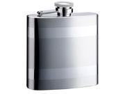 Visol VF2078 Visol Duo Striped Two Tone Stainless Steel Hip Flask 8 oz