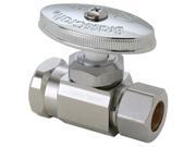 Brass Craft OR32X CD .50 in. Female Iron Pipe x .50 in. OD Compression Chrome Straight Valve
