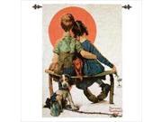 Manual Woodworkers and Weavers HWLSPN Little Spooners Tapestry Wall Hanging Vertical 26 X 36 in.