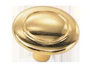 Laurey 55637 1.25 in. Polished Brass Knob Pack of 25