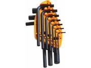 Mintcraft TW 050 043L 10 Piece Short Arm Hex Key Set